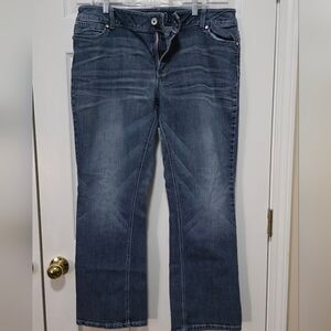 Wrangler Dark Blue Boot Cut Jeans